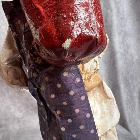 Handcrafted Paper Mache Mexican Folk Art Figurines Set Of 6 Made In Mexico READ - Picture 8 of 16